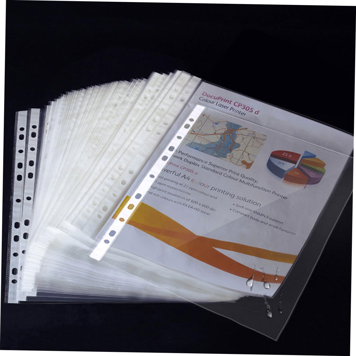 Buste Protettive per Fogli A4 11 Fori Pvc 100 Pezzi | Raccoglitori e Archiviazione, Formato Trasparente, Uso Scuola e Ufficio, Confezione da 100