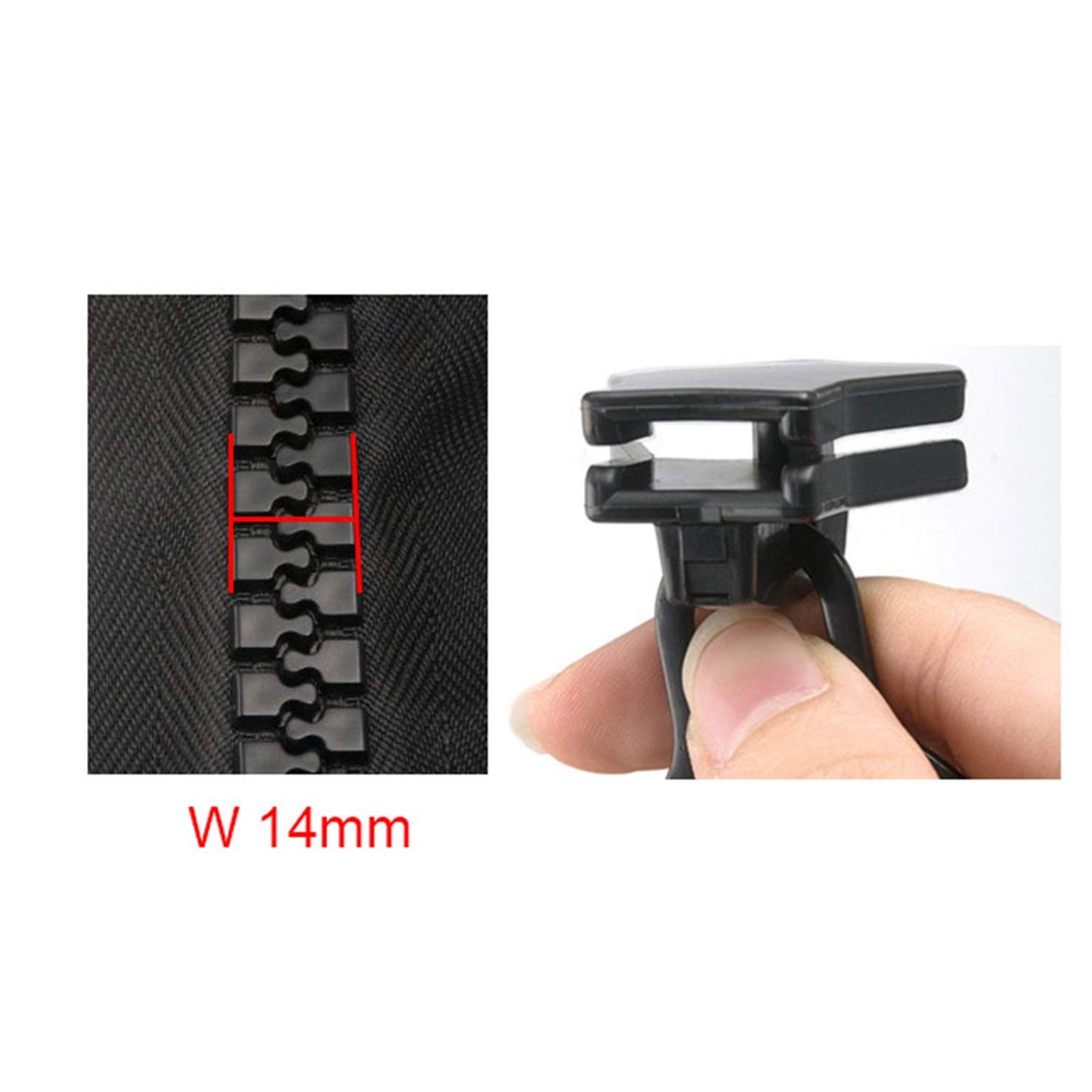 Accesorios de ropa, costura a medida artesanal de bricolaje, cremalleras # 20 Cremallera de resina de cremallera de plástico súper grande, for estuche de lápices de bolsillo Bolsa de cosméticos Costur