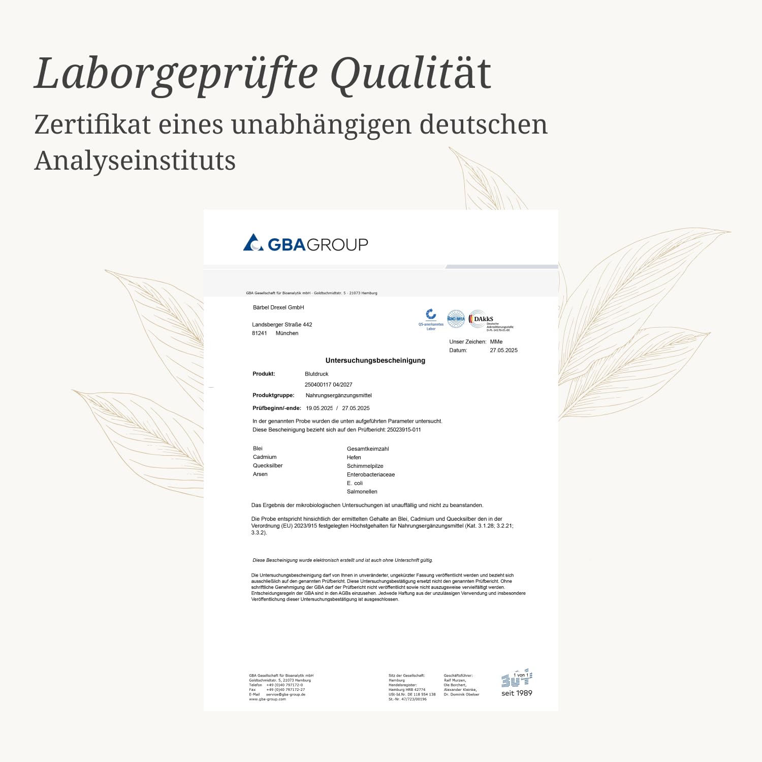 Blutdruck Tabletten I Rein pflanzlicher Wirstoff-Komplex aus natürlich gewonnenem Kalium, Kakao, Kräuter, Oliven, Granatapfel, Acerola (220 Stk) Naturheilkunde Kalium Tabletten BÄRBEL DREXEL®