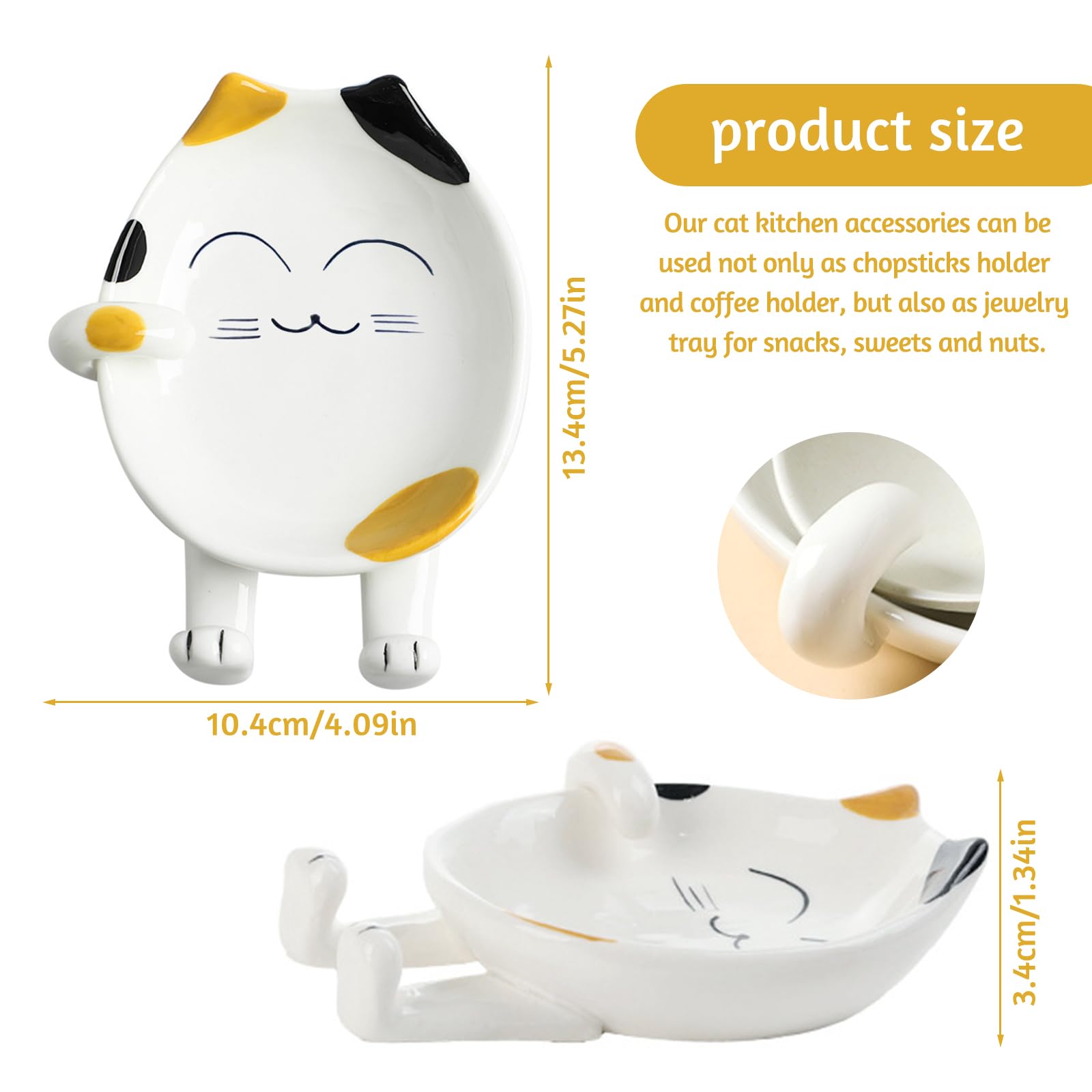 Céramique Porte-Cuillère pour Cuisinière, Couverts et Ustensiles