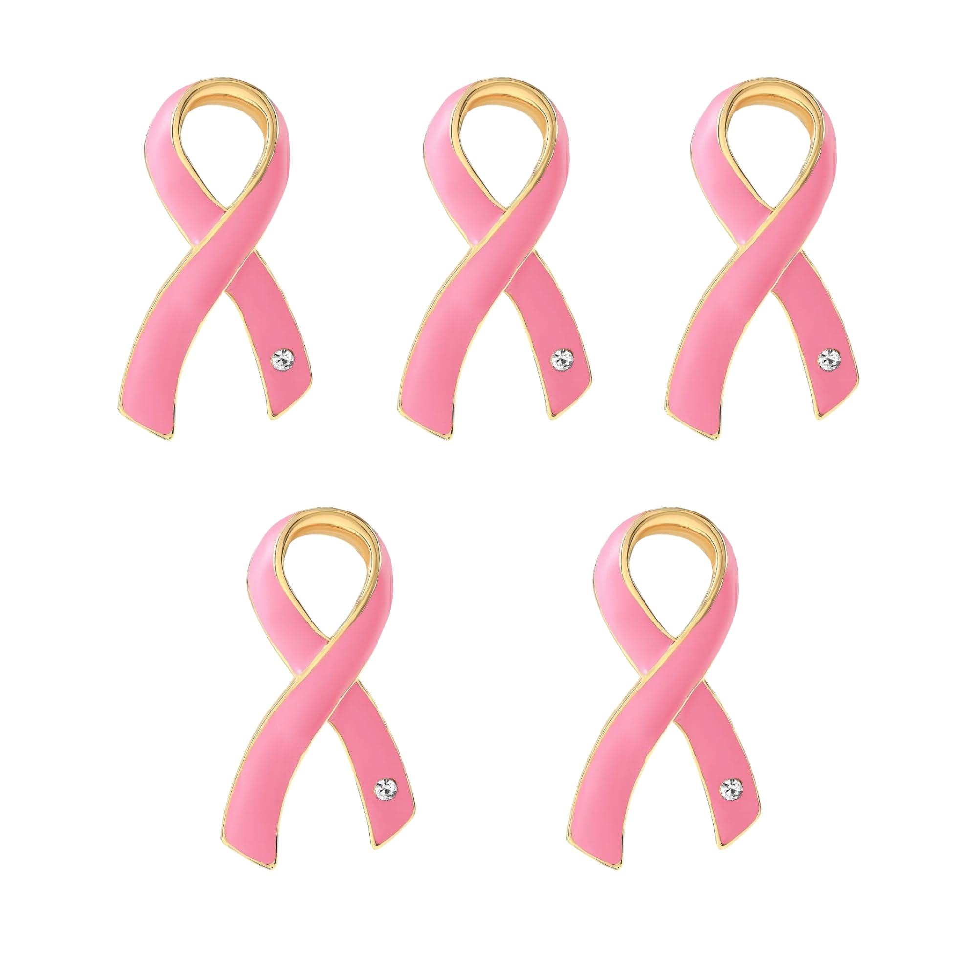 25/50/100/500pcs Breast Cancer Pins - Bulk Pink Ribbon Pins for Breast Cancer Awareness - Perfect for Support Groups, Events, Promotional Gift-Giving and Fundraising