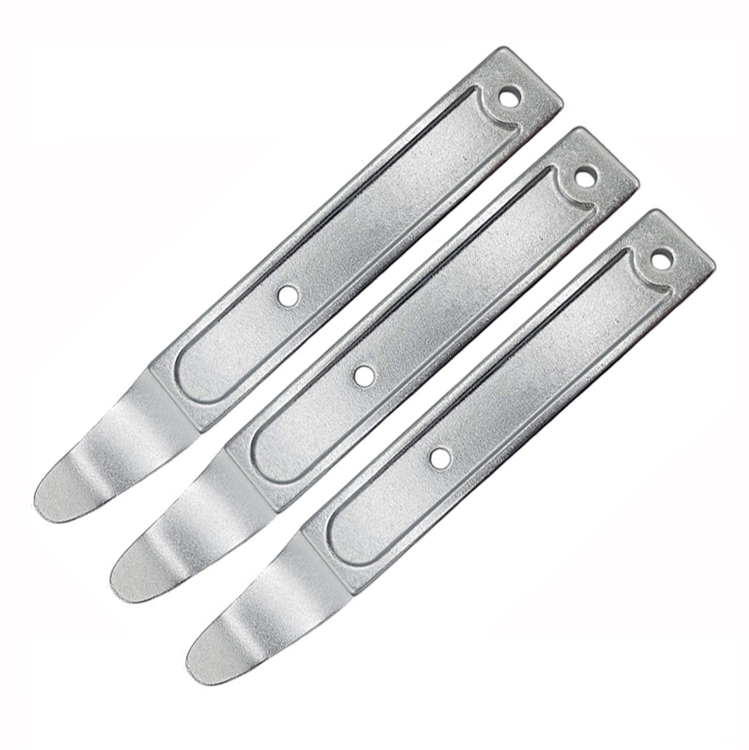 AXUYU 3 Pack Trim Wedge Metal Prybar Tool, Durable Sheet Metal Pry Bar, Paneling, Sheet Metal, Fasteners, Pry Disassembly Tool, Auto Repair Tool