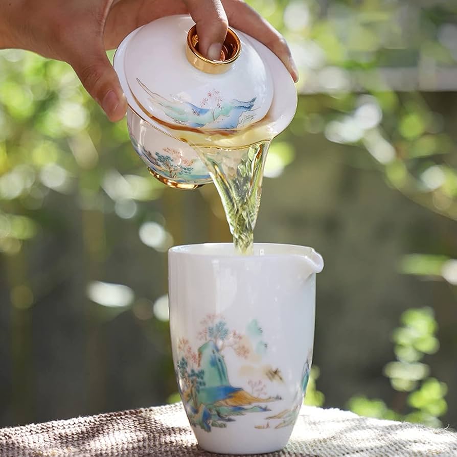 Set da tè Gongfu per adulti Set da tè giapponese in ceramica