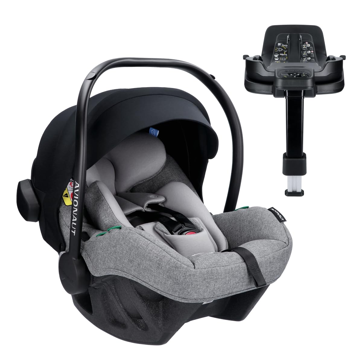 Fotelik Avionaut Pixel PRO 2.0 C obrotowy i-Size 0-13kg + Baza IQ Orbit | test ADAC