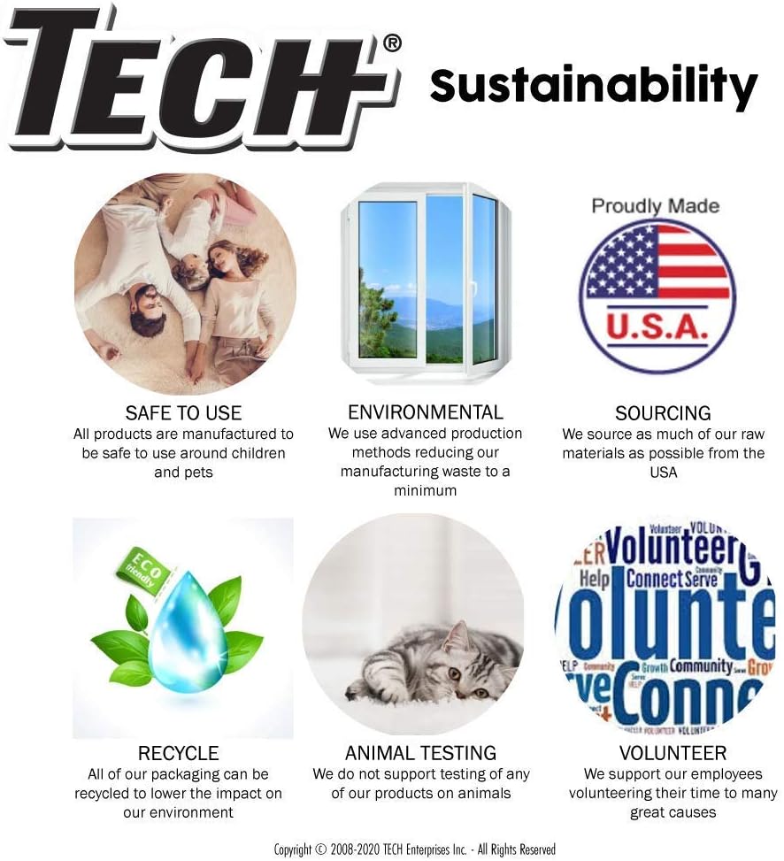 TECH Multi-Purpose Stain Remover, 128 oz, For Carpet, Clothes, Upholstery, and Other Fabrics