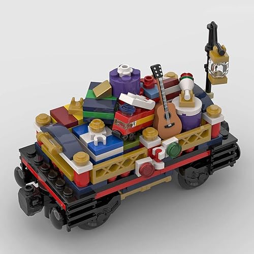 Miniatura 5 de JoySeed Kit de construcción de carros adicionales de tren de Navidad compatible con Lego 10254 Creator Ideas - 575 piezas MOC-79236