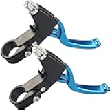 Universal 2.2cm Bike Brake Levers Aluminum Alloy V-Brake Handlebar Bicycle Brake Handle for Most Bicycle, Mountain Bike, Road Bike 1 Pair (Blue)