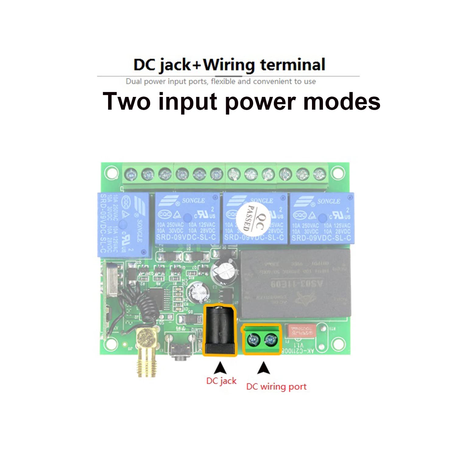Flame-retardant casing of the relay receiver
