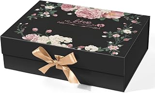 Gift Box with Lid,10.24x7.48x3.15”Gift Boxes for Presents with Ribbon and Magnetic Closure,Valentine's,Wedding Gift Packging