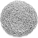VEVOR Proof Coil Chain, 5/16' x 92', 1667 lbs Safe Working Load, Zinc Plated Proof Tested Coil Chain with Two...
