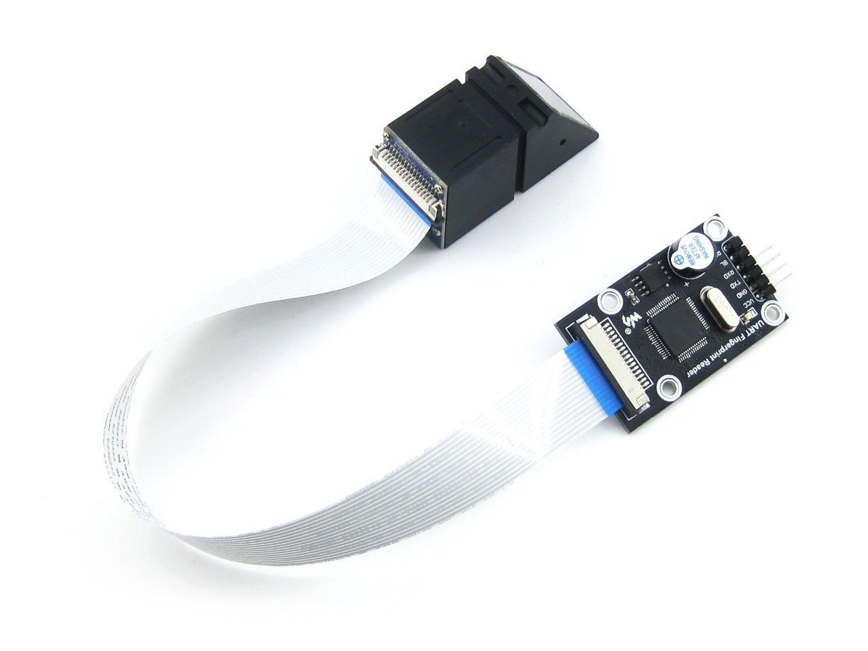 Waveshare Lector de Huellas Digitales UART Módulo Sensor óptico de Huellas Dactilares de stm32 F205 Onboard Memoria algoritmo tfs-9 tfs-d400 Kit de Desarrollo