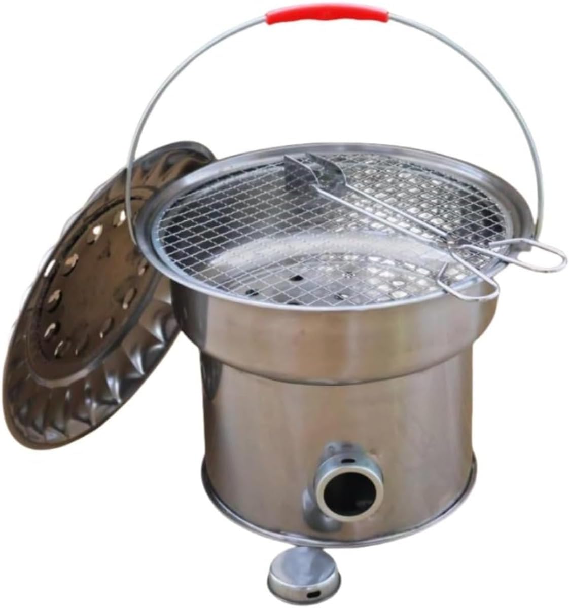 炭火コンロ 卓上バーベキューコンロ バーベキュー Tasydi 焚き火台 ステンレス製 コンパクト コンロ 網付き 均一加熱 お手入