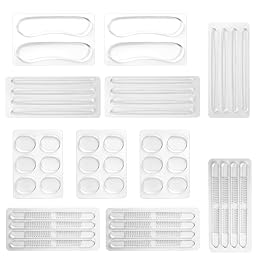 TAHULIK 34 Pcs Silicone High Heel Cushion Inserts Pad, Anti Slip Shoe Strap Grip, Sling Backs Foot Support Sticker, Gel Protector Strips for Women Men Sandals Sports Sneakers