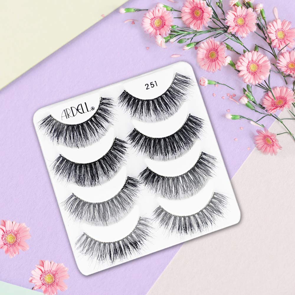 Ardell False Eyelashes Mega Volume 252, 1 pack (4 pairs per pack) : Beauty & Personal Care