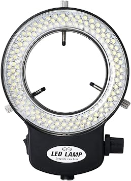 Adjustable 144 LED Beads Ring Light Illuminator Stereo Microscope Camera lamp with Adapter White Light, UK Plug, CE Certificate