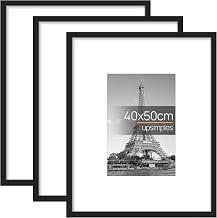 upsimples Pack of 3 Picture Frames, 40 x 50 cm, 50 x 40 cm, for Photos, Pictures, Posters | 40 x 50 cm picture frame for wall decoration, posters and artwork, photo frame for children's room, living room and office