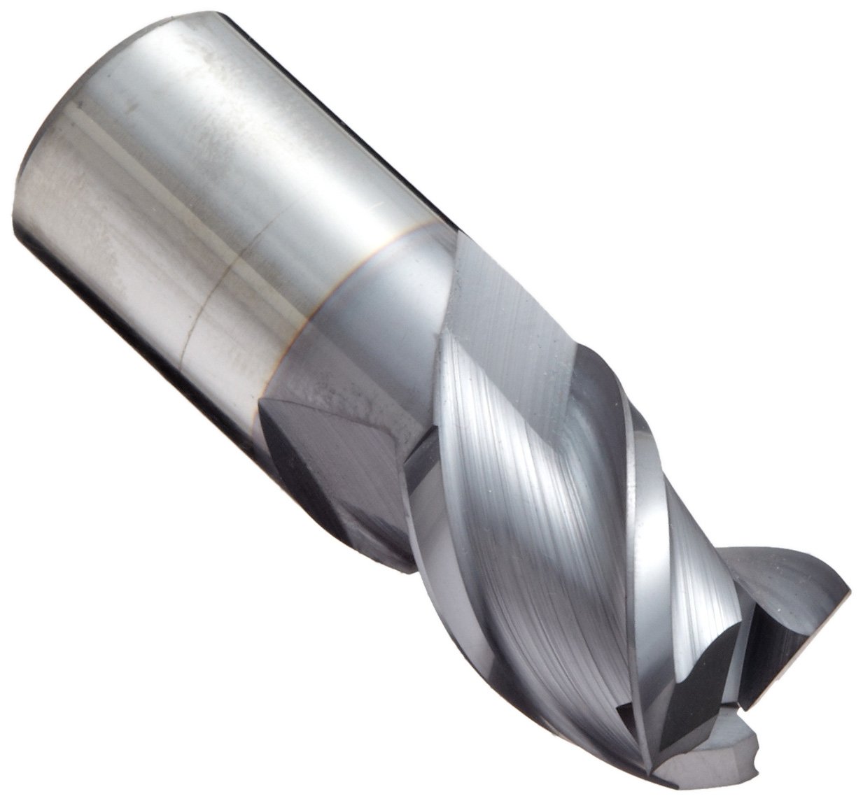 YG-1 E5980 Carbide Square Nose End Mill, TiCN Monolayer Finish, Finishing Cut, Non-Center Cutting, 45 Deg Helix, 3 Flutes, 3