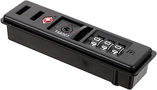 SHERCHPRY Outdoor Padlock Combination Lock for Locker Outdoor Combination Lock Hotel Door Locks for Travelers Luggage Lock Fixed Safety Lock Anti- Lock Hard Case Password Black Toolbox