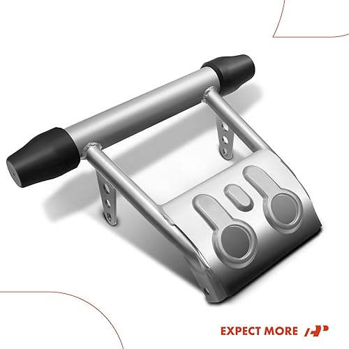 Miniatura 8 de A-Premium Protector de parachoques delantero plateado con tapas de goma compatible con Yamaha Banshee 350 1987-2006 Reemplazar # 3GG-2845N-00-P1,