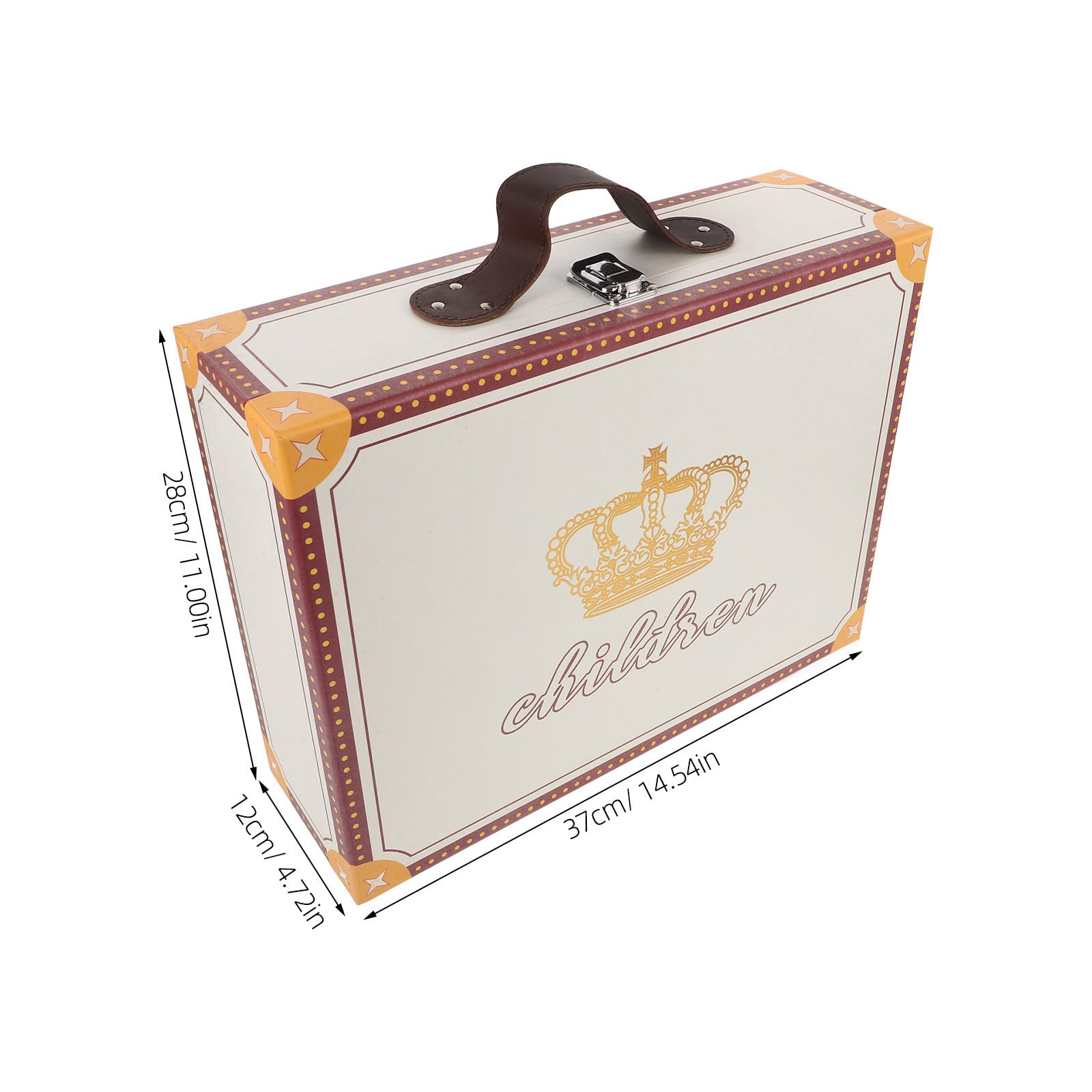 Levemolo Scatola Valigia Portatile in Cartone con Manico Contenitore per Dolcetti e Regali Box Regalo Decorativo per Feste Matrimonio e Bomboniere per Confezioni Party e Presentazioni