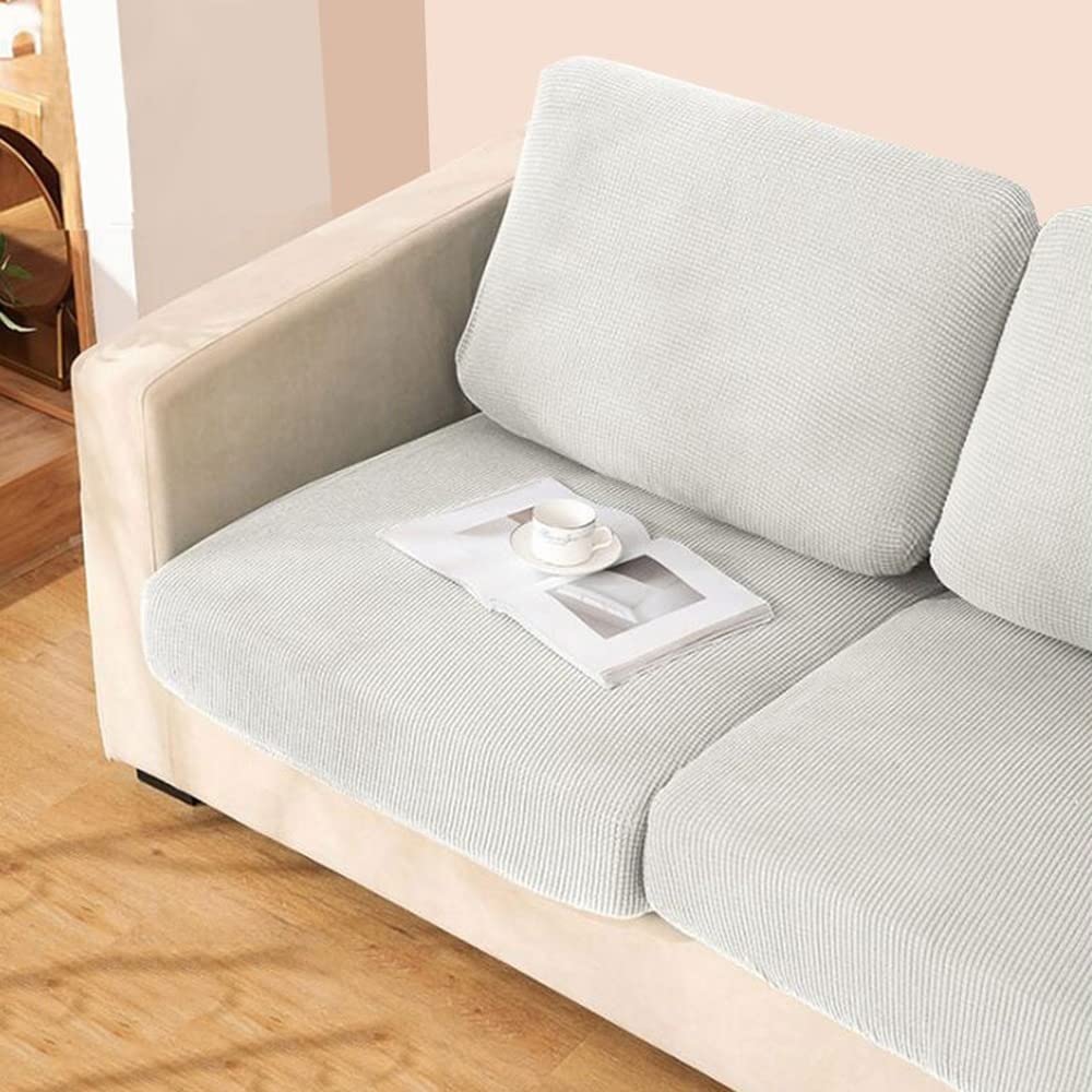 Housse de siège de canapé blanche pour un salon moderne et chic