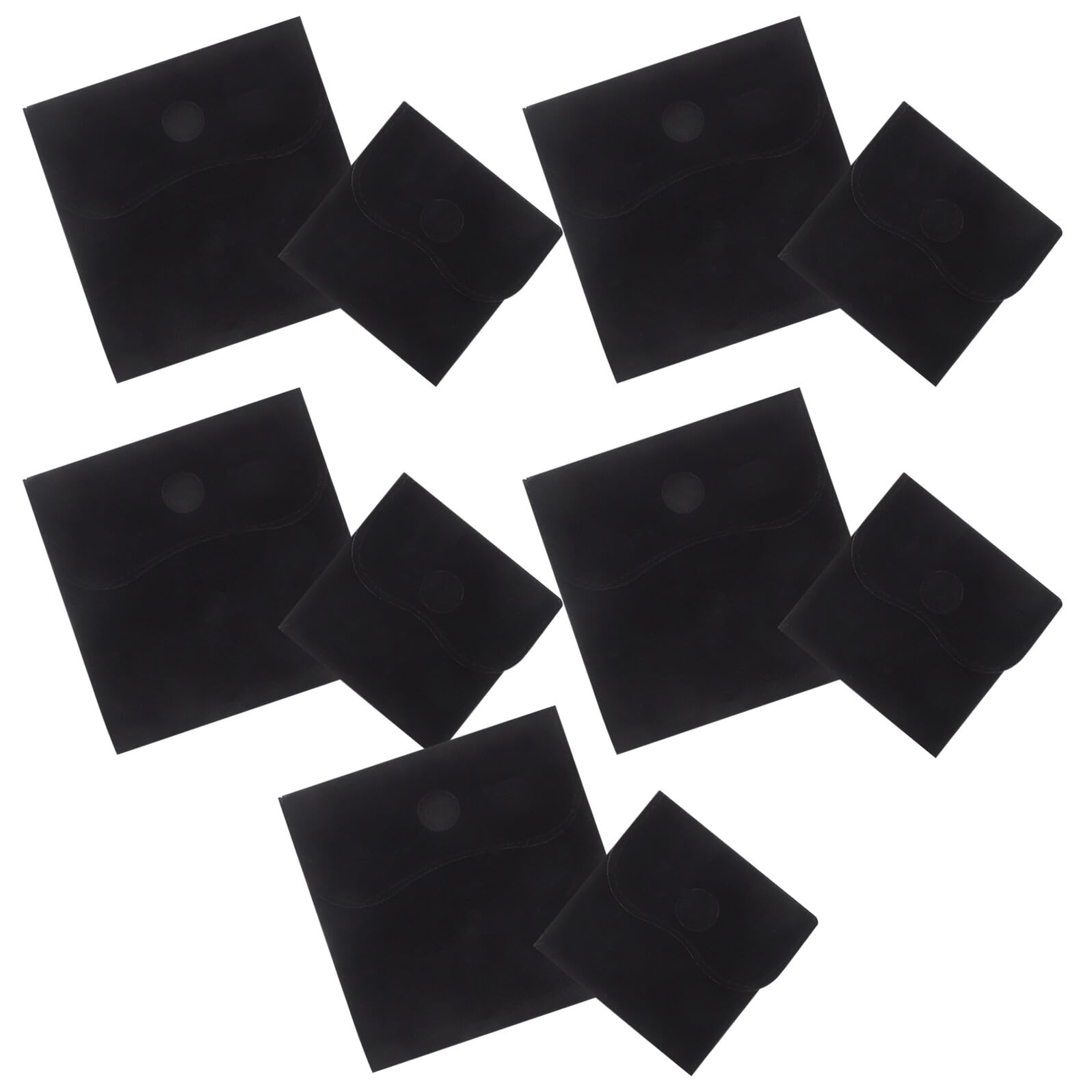 Bolsas de joyería negras organizador pequeño multiusos PRETYZOOM para collares