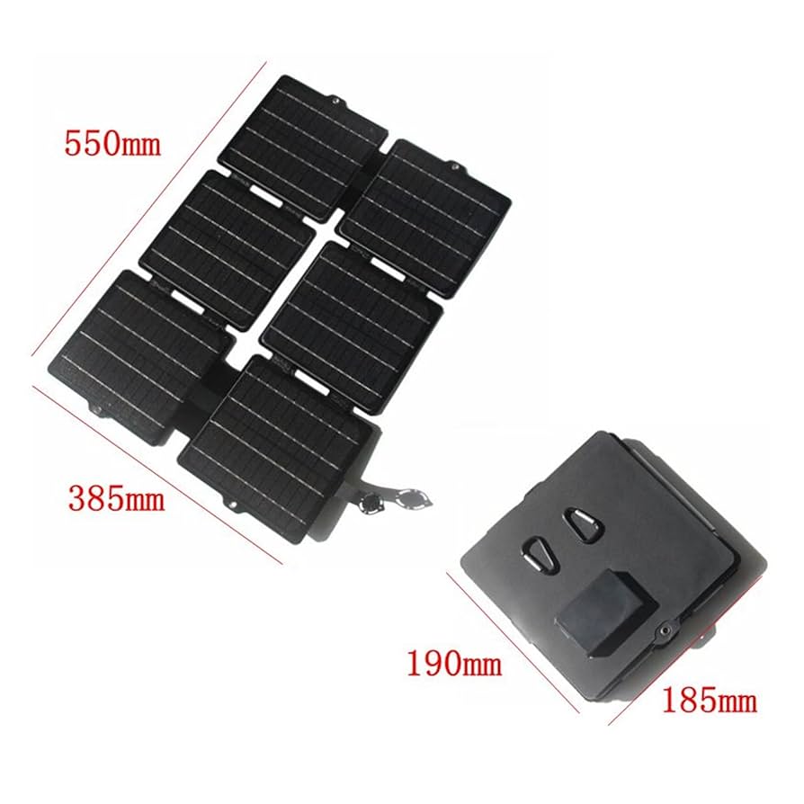 ソーラーパネル　 60W 太陽光パネル 折り畳み USB出力 防水　アウトドア Amazon | XINPUGUANG ソーラーパネル 60W ソーラーチャージャー