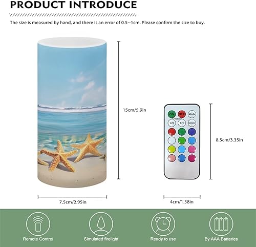 Vista 12 de Velas LED sin llama personalizadas que funcionan con pilas con temporizador remoto que cambia de color, personaliza fotos y texto, hazlo tú mismo tu