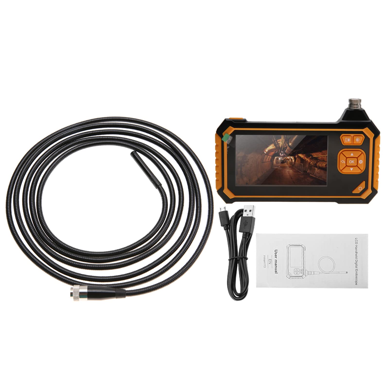 Caméra d'inspection endoscopique Jeffergarden double objectif LCD 4.3