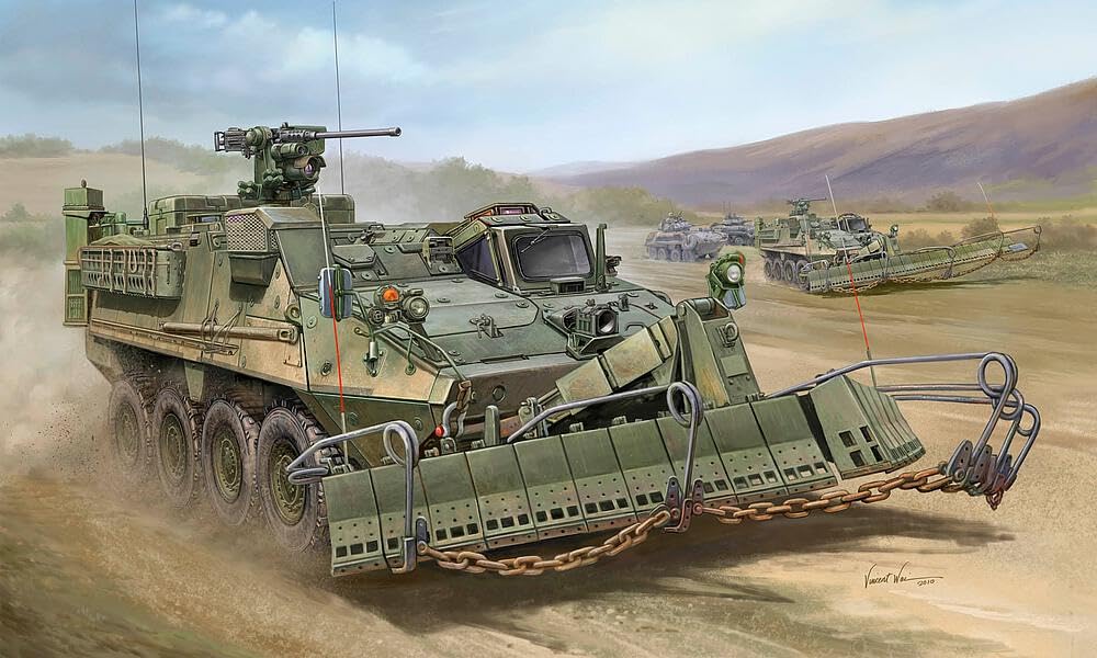 Amazon.com: Trumpeter 1/35 M1132 Stryker Engineer Squad Vehicle