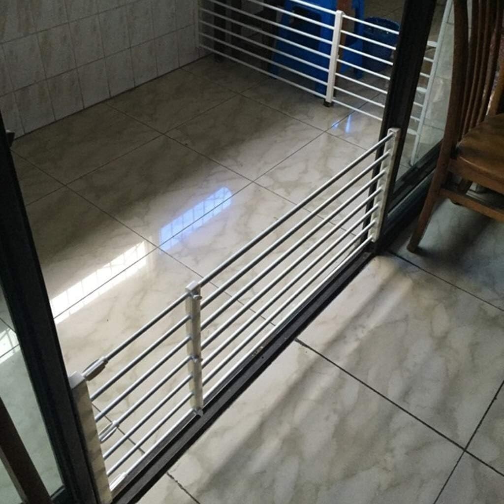 Indoor Fence Safety Door Pet Fence Adjustable Plastic Dog Fence, Nail-Free Stair Guardrail, Indoor Safety Adjustable Safety gate(Length 56-90Cm)