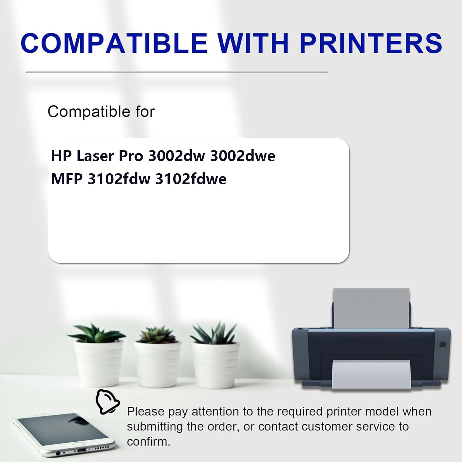 W1390A Cartucce Toner di Ricambio con Chip per HP LaserJet Pro 3002dw 3002dwe 3102fdw 3102fdw Stampanti【Elevato Volume di Stampa】,Black-3 pack
