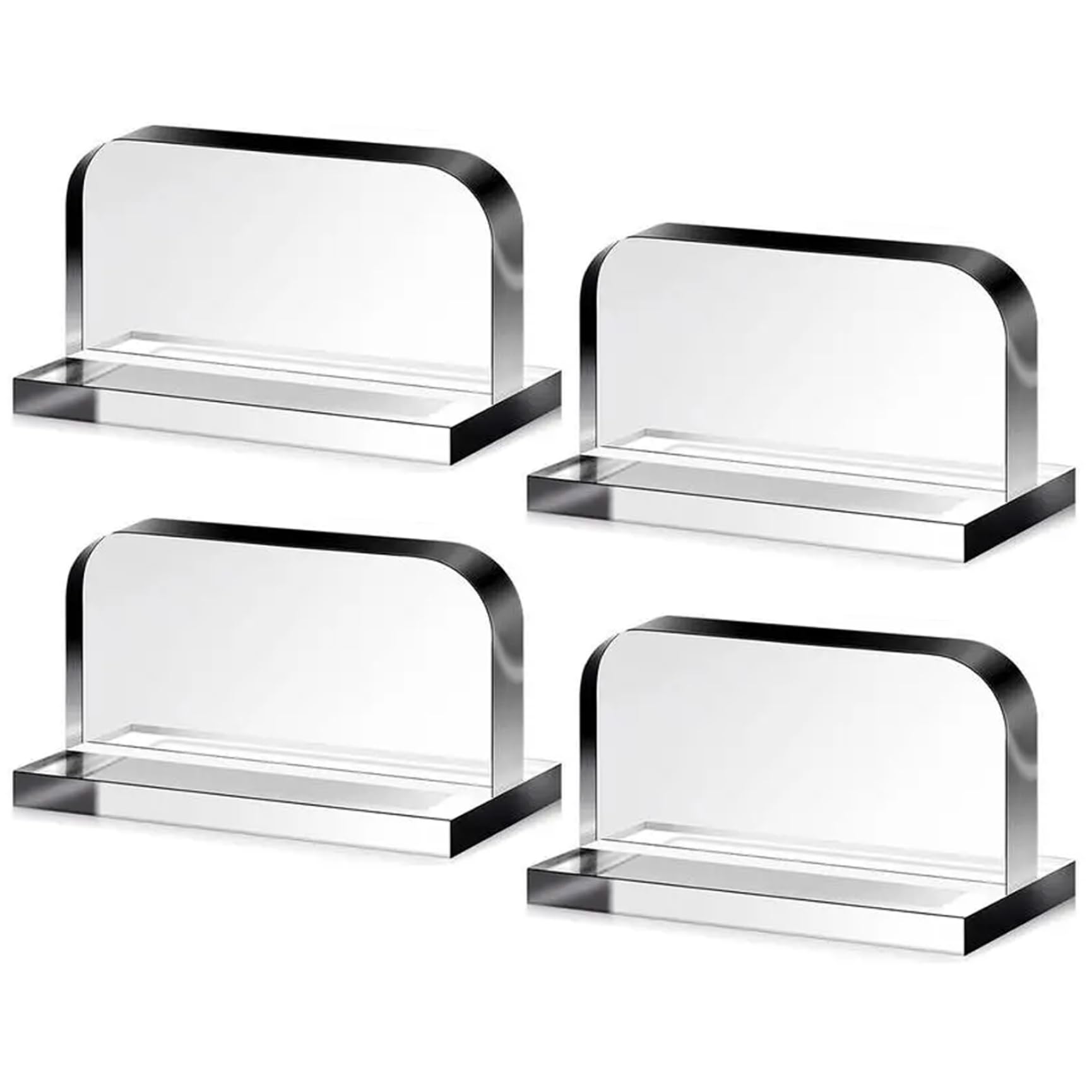 Licsaliwe Aquarium Lid Handle 4PCS, Transparent Adhesive Fish Tank Lid Handles 1.4x1.4x2.4 Acrylic Aquarium Glass Top