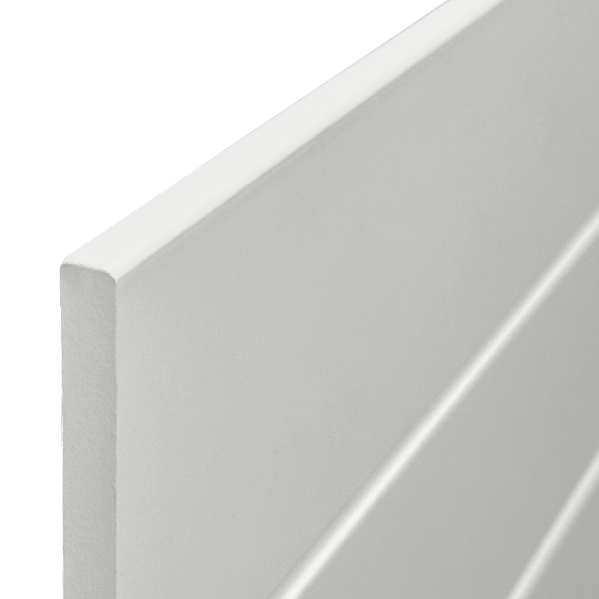 DHOME Testiera in Legno Riciclato DM con Gambe Stile Pallet Orizzontale Letto Pallet Supporti inclusi (160cm, Bianco Solido)