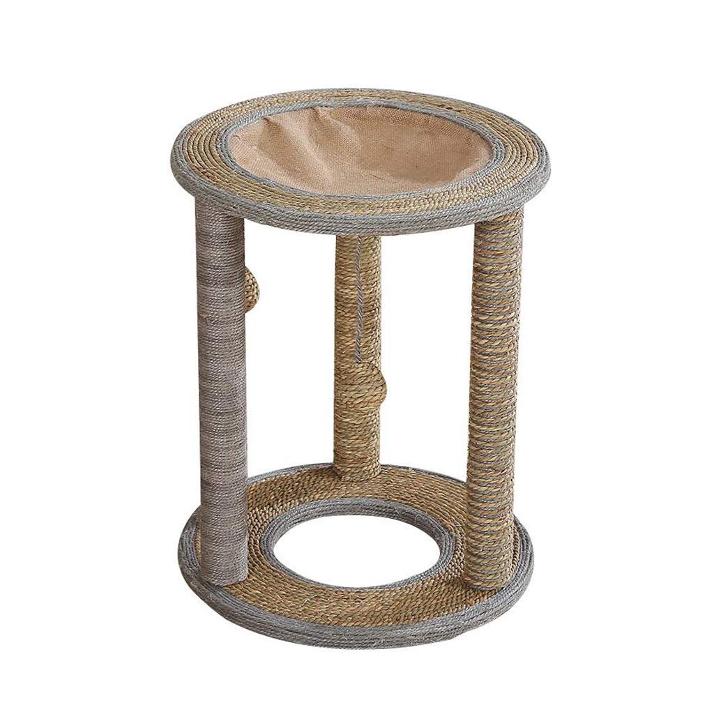 MYBA - Rascador de gatos y gatos para adultos, 3 postes grandes para arañar, juguetes interactivos para gatos – poste para rascar para gatos (tamaño grande: grande)