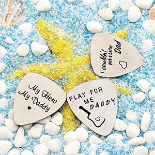 ACAROMAY Lot de 3 médiators en acier inoxydable pour papa Daddy de la part de sa fille et son – My Dad My Hero - Les Beatles, Paul McCartney, John Lennon, RIngo Starr, George Harrison ACAROMAY Lot de 3 médiators en acier inoxydable pour papa Daddy de la part de sa fille et son – My Dad My Hero – Image 5