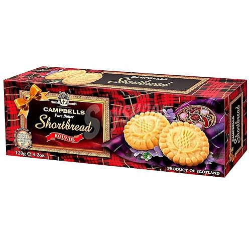 Miniatura 10 de Campbells Shortbread Rounds  Scotland All Butter Cookies  Deliciosas galletas escocesas y sabor a mantequilla natural  Snacks británicos para el