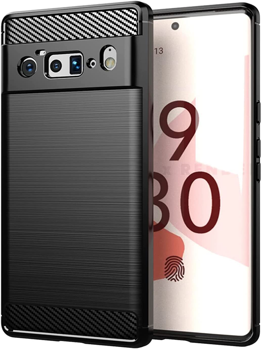 Lustree Thermoplastic Polyurethane Ultra Premium 360 Protection Texture Finish Anti-Slip Soft Back Cover Case For Google Pixel 6 Pro (Deep Black) (B09MJF8ZSL) Amazon Price History, Amazon Price Tracker