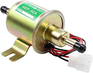 SOLLON Electric Fuel Pump 12V Universal Low Pressure 12 Volt Transfer Inline Fuel Pump for Lawn Mower Carburetor Gas Diese...