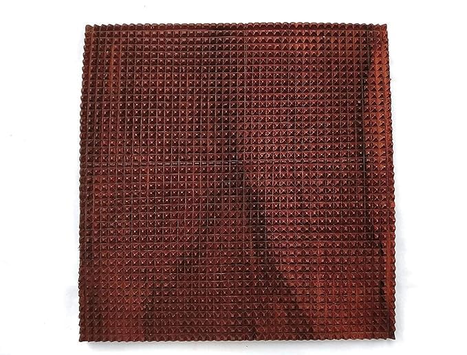 Acupression Sheesham Wood Acupressure Pointed Feet Mat Brown (29x29x2) CM ||acupressure mat for feet|| foot exercise Mat || wooden accupressure tools|| acupressure wooden mat