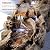 Alpine Corporation 80" Long Indoor/Outdoor Wood River Log Water Fountain with LED Lights, Cascading Natural Water Feature for Gardens, Patios, Yards, and Outdoor Decor, Brown and Gray
