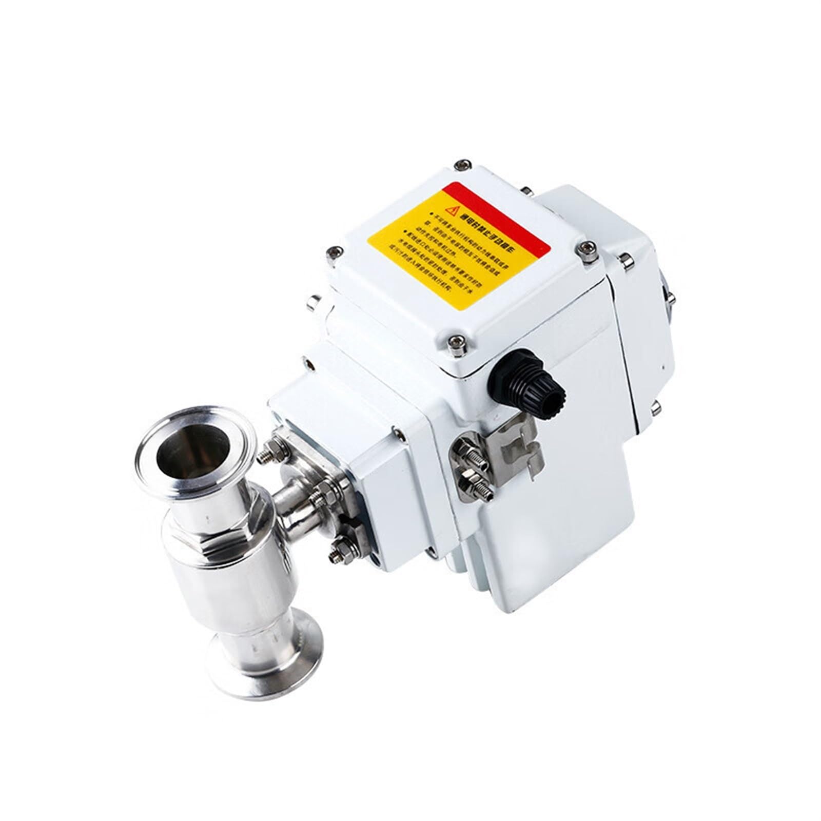 25mm 2 Way Motorized Ball Valve - Stainless Steel Q911F-16P Tri Clamp Ferrule Type Electric Valve for Zone Control(220vac)
