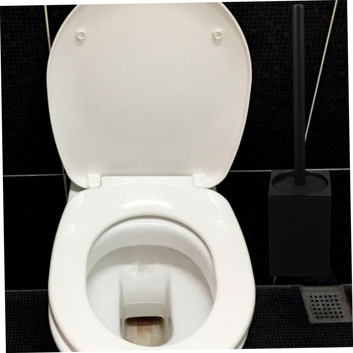 Wand Toilettenbürste mit Halter 2 Satz Aluminium Kunststoff für Zuhause