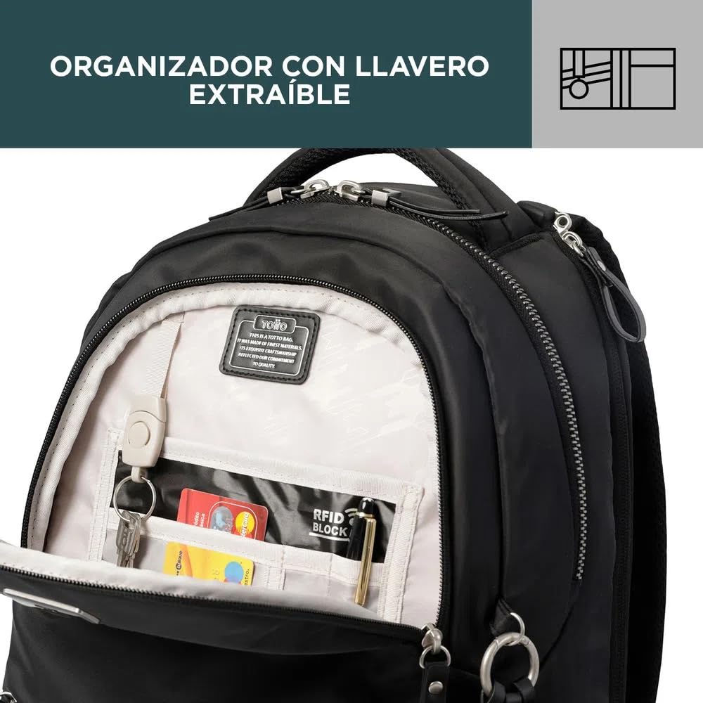 Amazon.com: Totto Women's Morral Adelaide 2 Backpack, Black, One