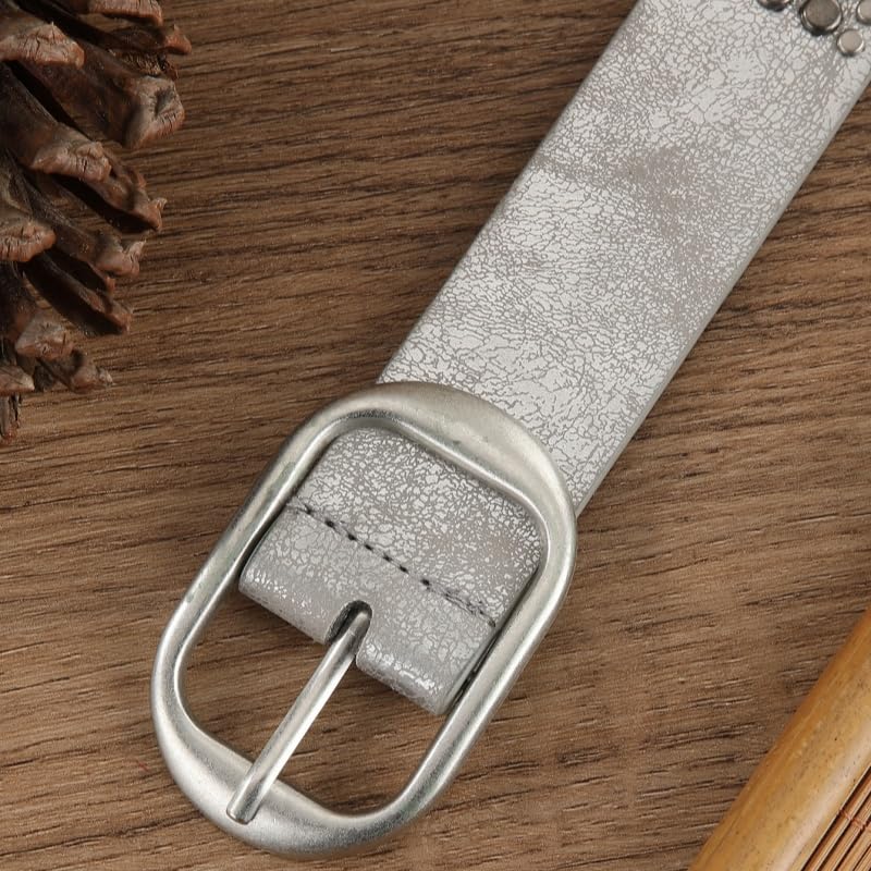 Ladies' Fashionable Rivets Waist Belt Unisex Inlay Rivets And Rhinestones Belts Casual Hip Hop Style Punk Waistband2