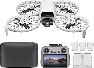 DJI Flip Fly More Combo con control remoto de pantalla RC 2, dron con cámara 4K UHD para adultos, despegue de palma, retorno automático, vuelo inteligente, 3 baterías para tiempo de vuelo de 93