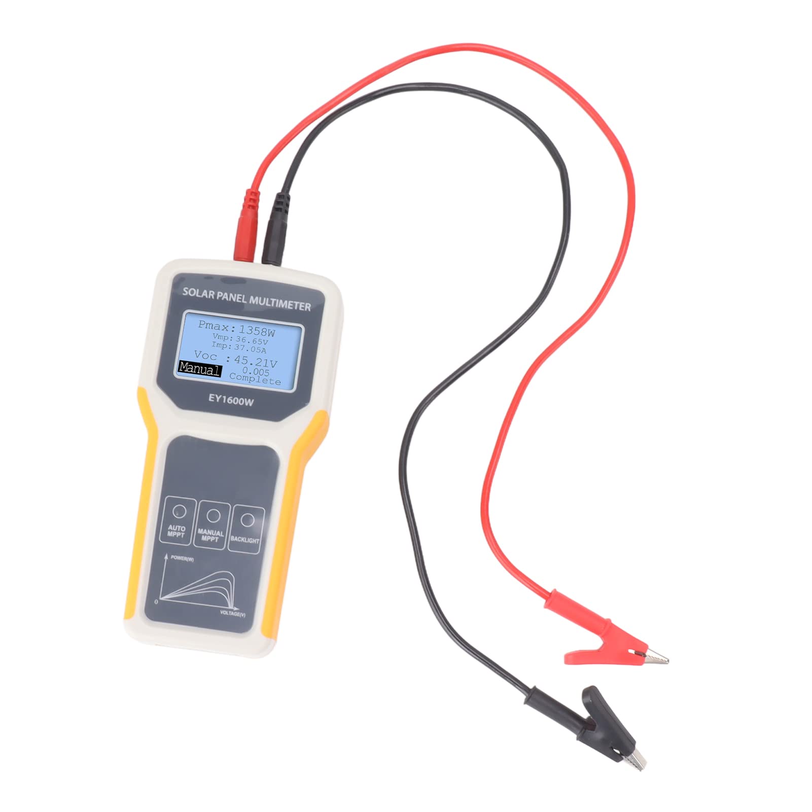 POENVFPO Tester per Pannelli Solari MPPT Multimetro Fotovoltaico per Installatori di Pannelli Solari Materiale ABS da 450 G