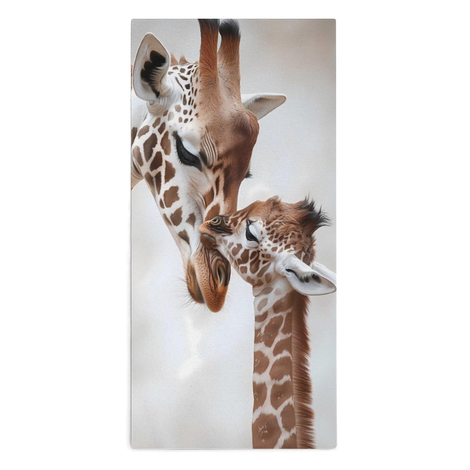 TXFBTRFSA Giraffe Mamas Love Hand Towels for Adult Face Towel Bath Beach Swim Accessories