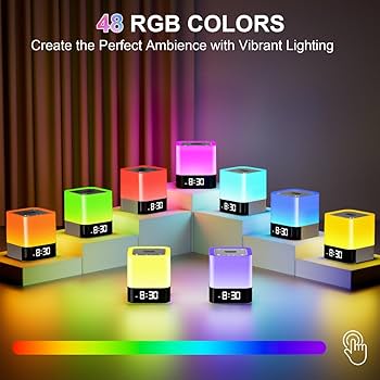 Amazon.co.jp: Bluetoothスピーカーライト付き プレゼント 48色