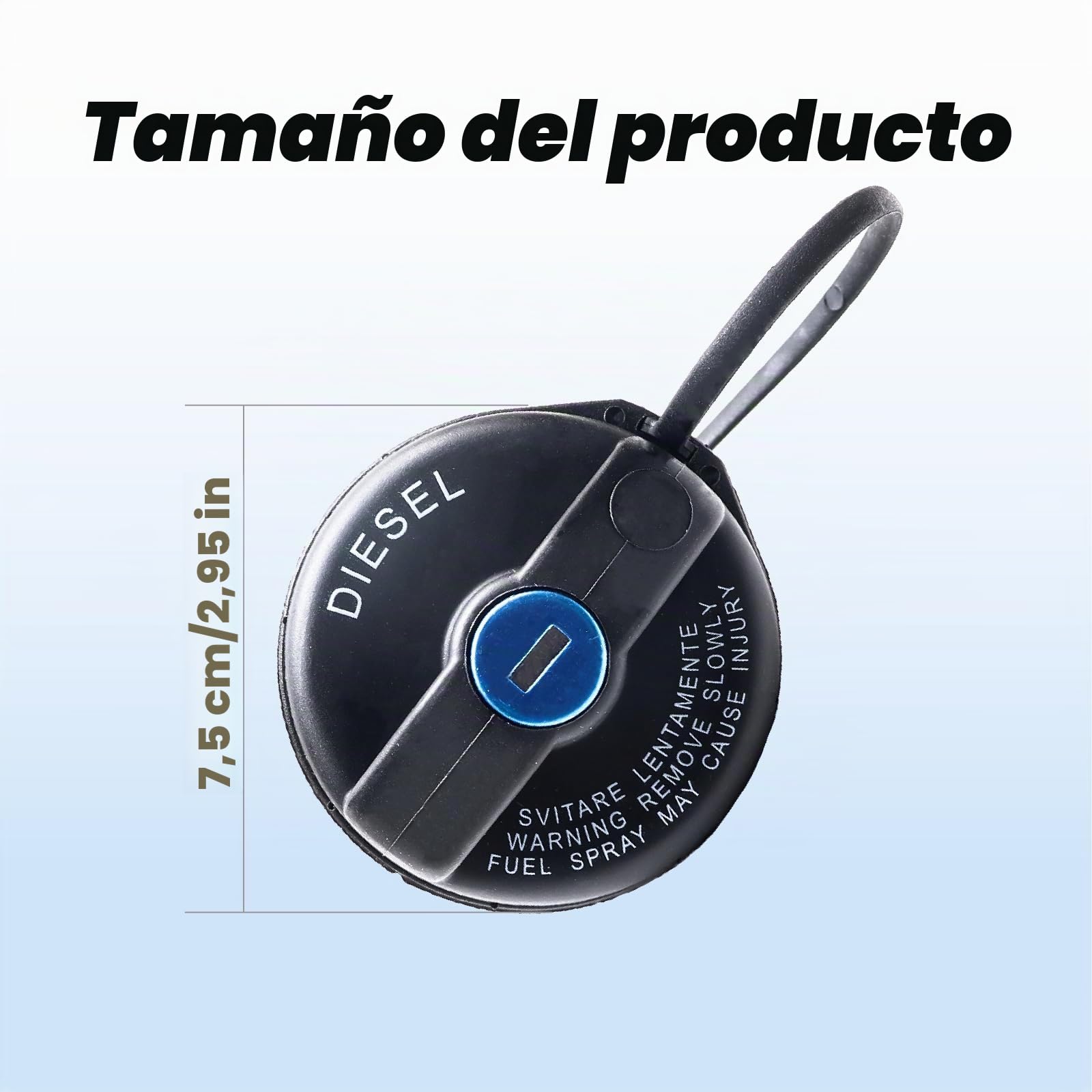 Tapa Tanque Bloqueable con 2 Llaves Cerradura para Tapa Depósito Combustible para DUCATO Autobús Plataforma/Chasis Furgoneta 71802900